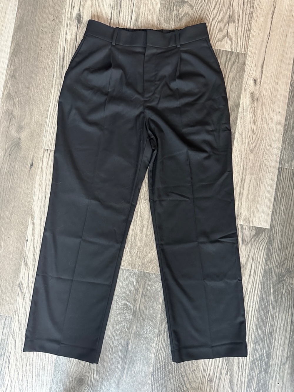 Madewell NWT Slouchy Straight Pants trousers in Brushed Twill black womens 10 - Picture 3 of 8